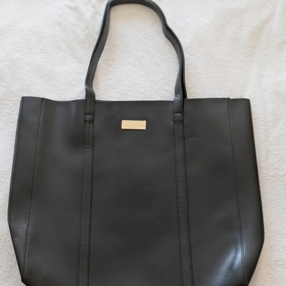 Carolina Herrera GOOD GIRL New York Faux Leather Tote bag with Gold Logo